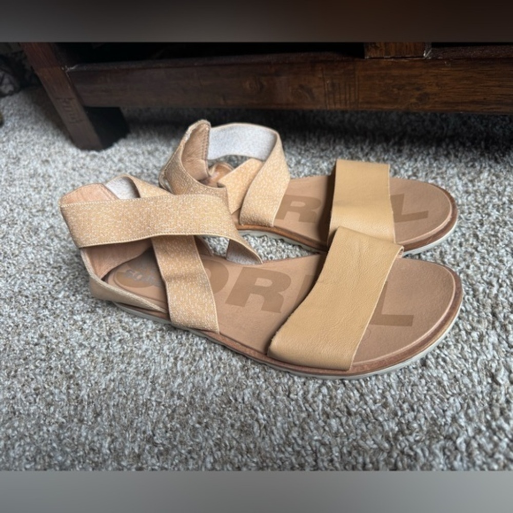 SOREL Ella Sandals in Camel
